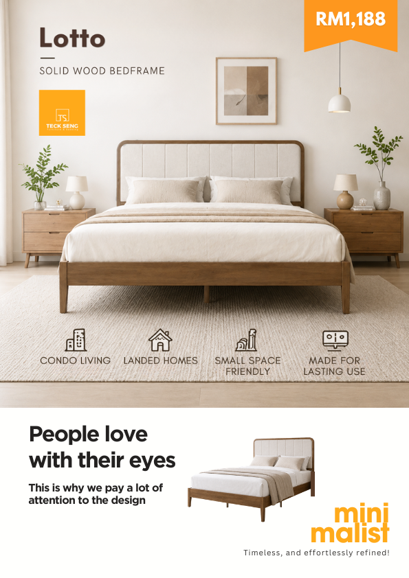 Lotto Solid Wood Bedframe